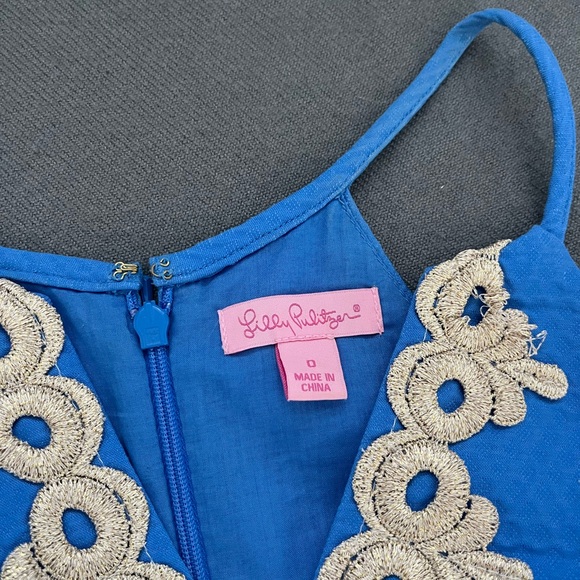 Blue Lilly Pulitzer dress - Picture 2 of 3